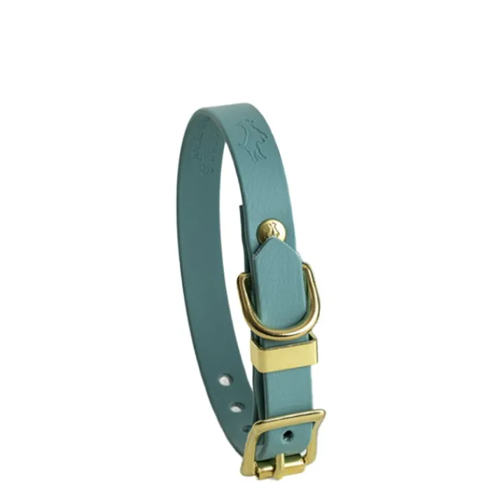 Storeys & Tails All Weather Dog Collar Turquoise Small Outlet