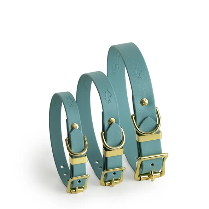 Storeys & Tails All Weather Dog Collar Turquoise Small Outlet