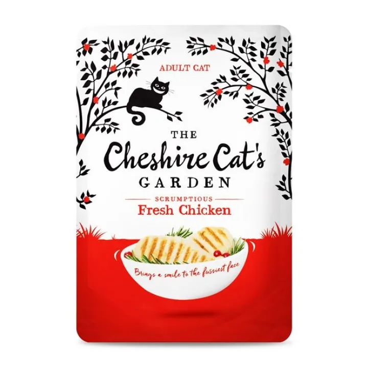 The Cheshire Cat's Garden Chicken Wet Cat Food 85g Hot