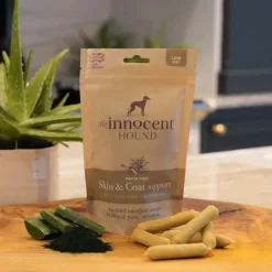 The Innocent Hound Skin and Coat Sausages Dog Treats 120g Discount