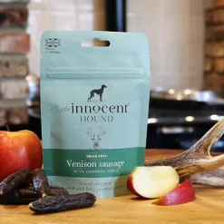 The Innocent Hound Venison Sausage with Apple Dog Treats 70g Fashion