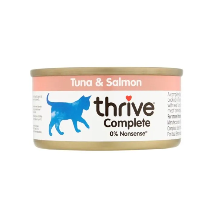 Thrive 100% Cat Tuna with Salmon Wet Cat Food 75g Outlet