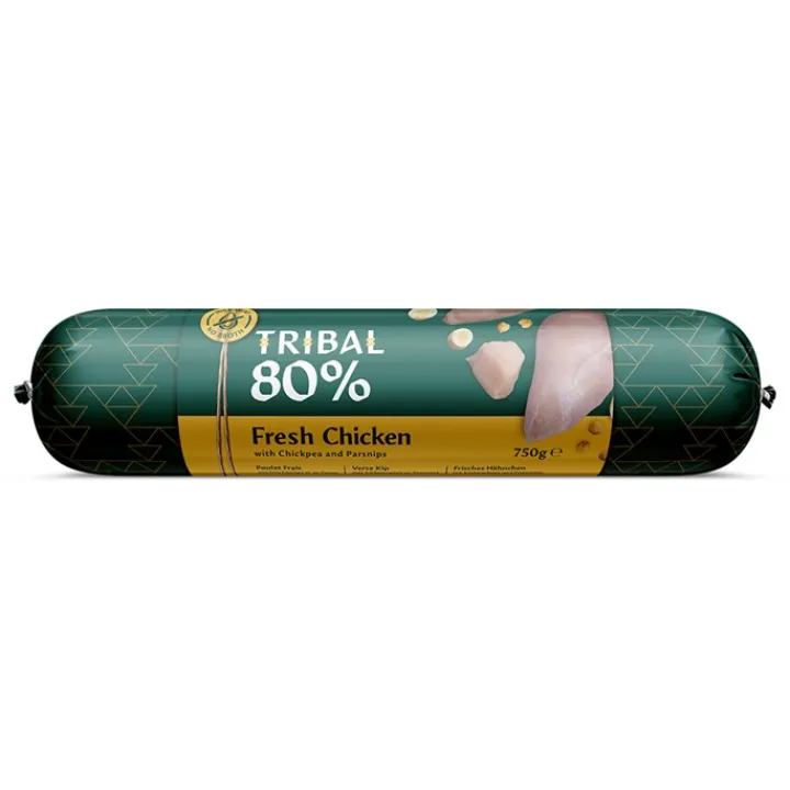 Tribal 80% Gourmet Chicken Sausage Wet Dog Food Fashion