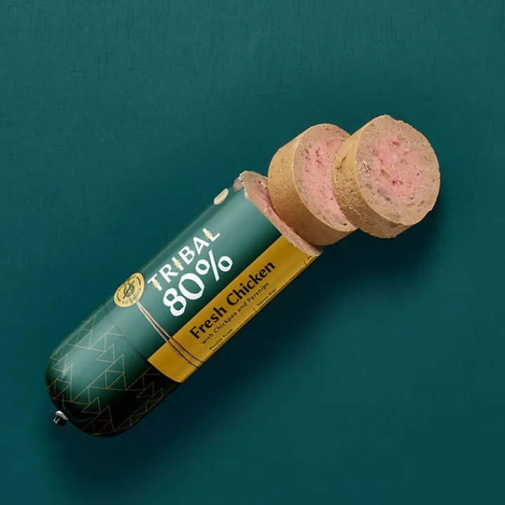 Tribal 80% Gourmet Chicken Sausage Wet Dog Food Fashion