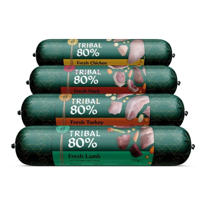 Tribal 80% Gourmet Lamb Sausage Wet Dog Food Fashion