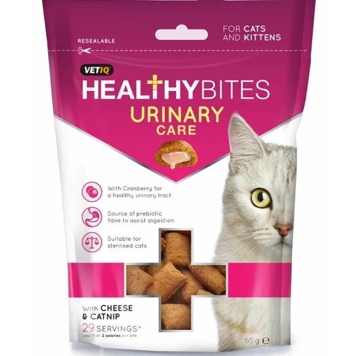 Mark & Chappell VetIQ Healthy Bites Urinary Care Cat Treats 65g Fashion