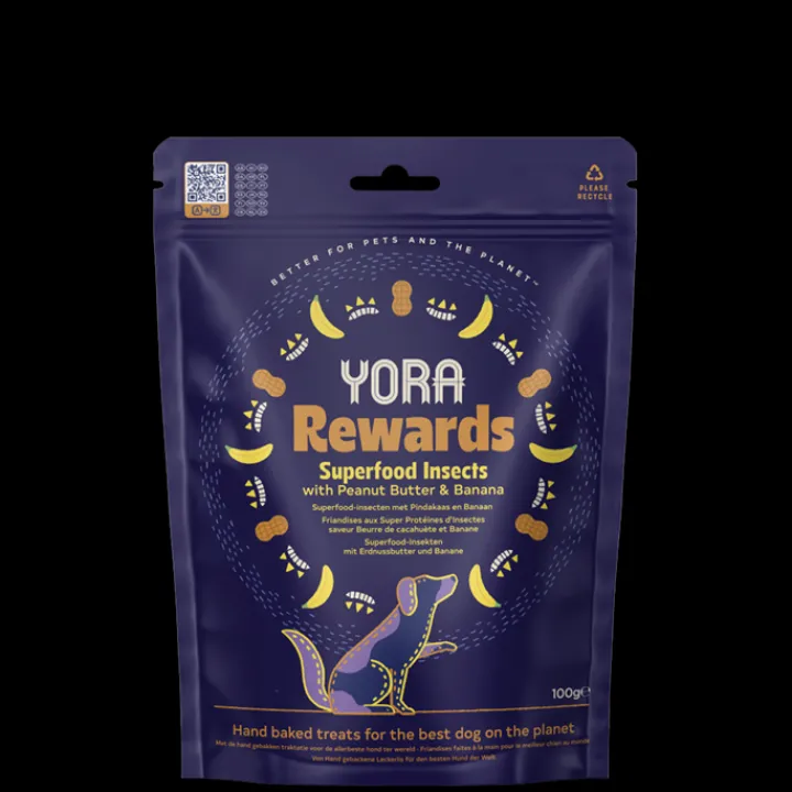 Yora Rewards Insect Protein Peanut Butter & Banana Dog Treats Best